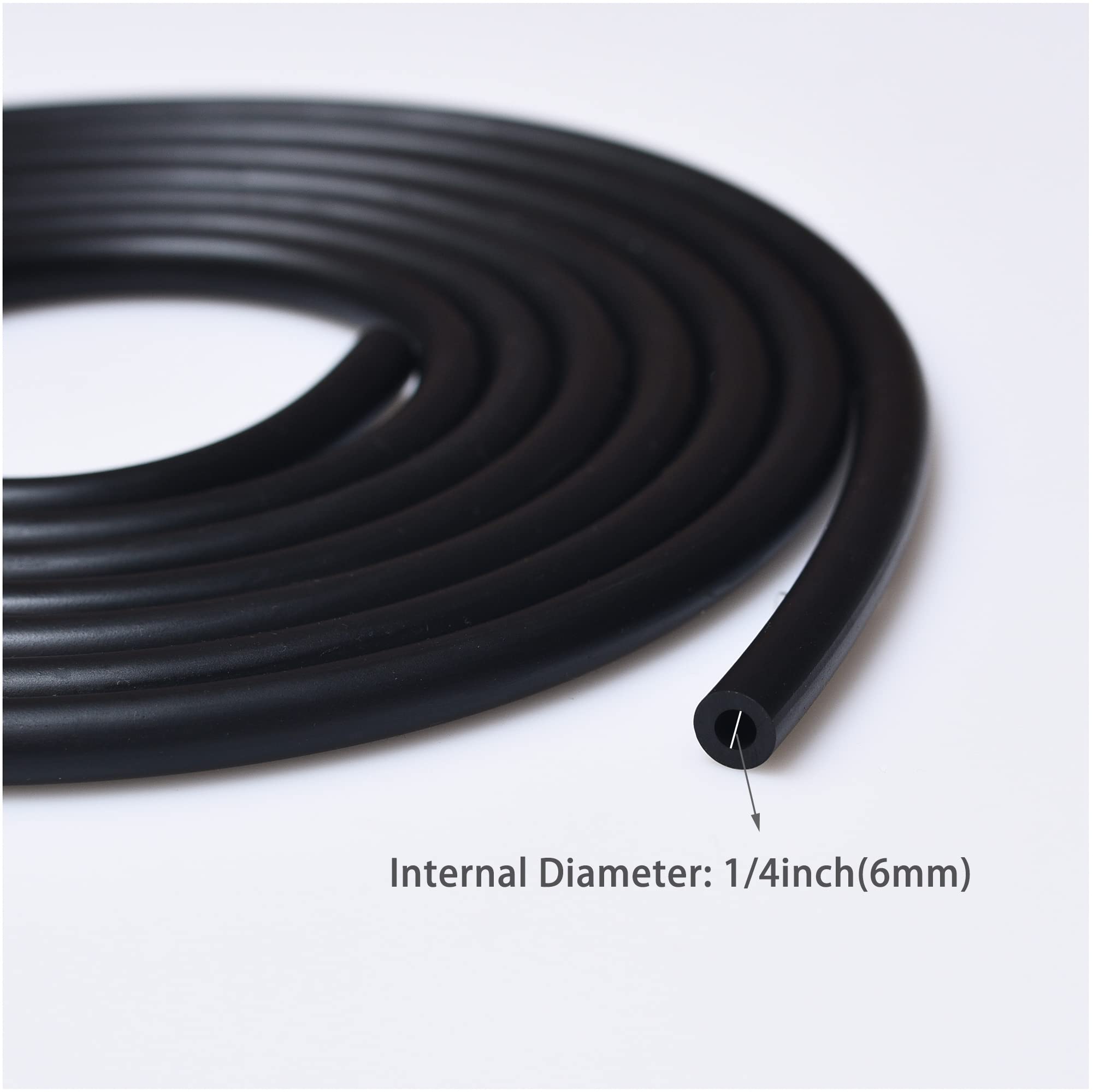 10 Feet 1/4 Inch ID Fuel Line with 20pcs Hose Clamps for Kawasaki Kohler Briggs & Stratton Small Engines Mini Bike ATV Mowing Ma